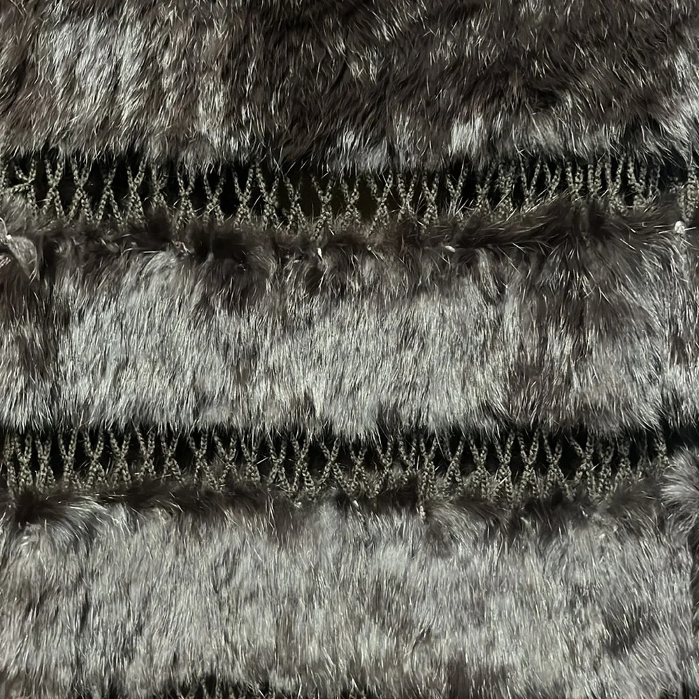 BCBGMaxazaria Rabbit Fur/Wool Coat Women’s S - Picture 4 of 4